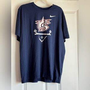 New Men’s Nike Dri-Fit XXL Navy Blue World Baseball Classic Graphic Tee Shirt